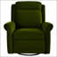 Fauteuil à bascule pivotant à 360 ° avec fauteuil berçant manuel inclinable manuel et inclinable avec dossier réglable-1006186981