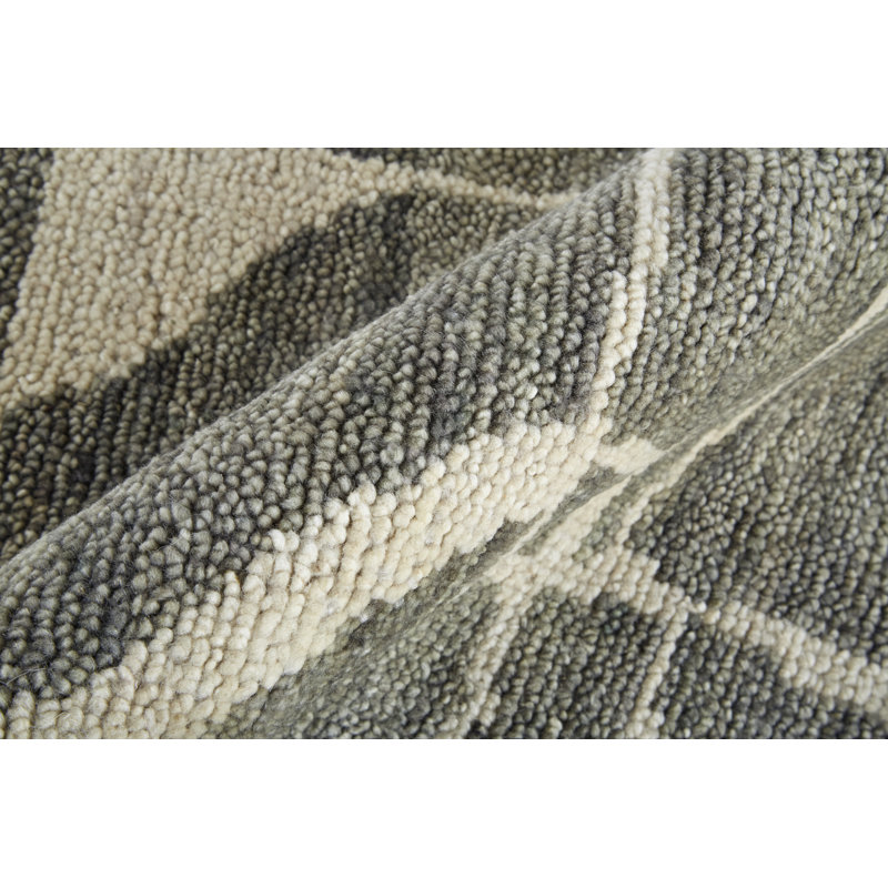 Sutton Transitional Abstract, Taupe/Ivory Area Rug, Rectangle 8'6" x 11'6"