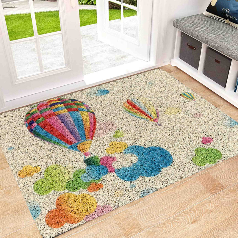 Tapis de porte beige antidérapant et durable