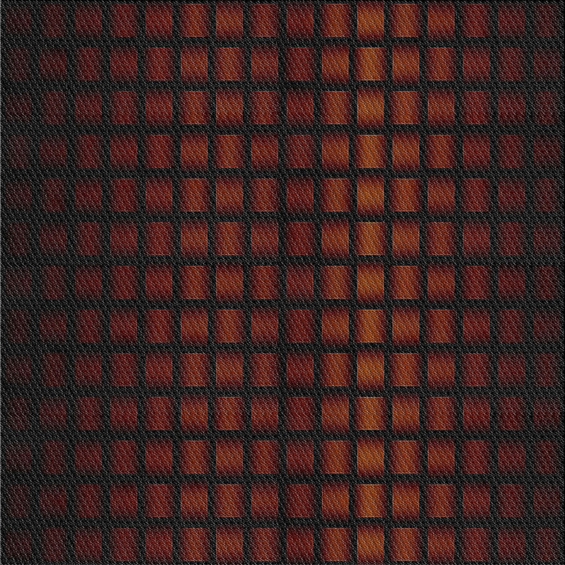 Tapis de zone rouge/noir à motifs, Carré 8 pi