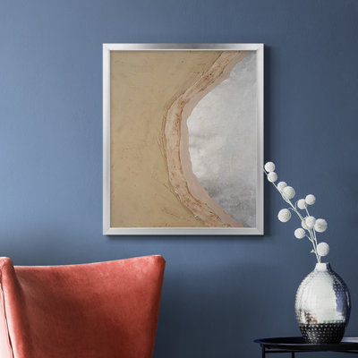 Toile encadrée de qualité supérieure Lake III - prête à être accrochée
