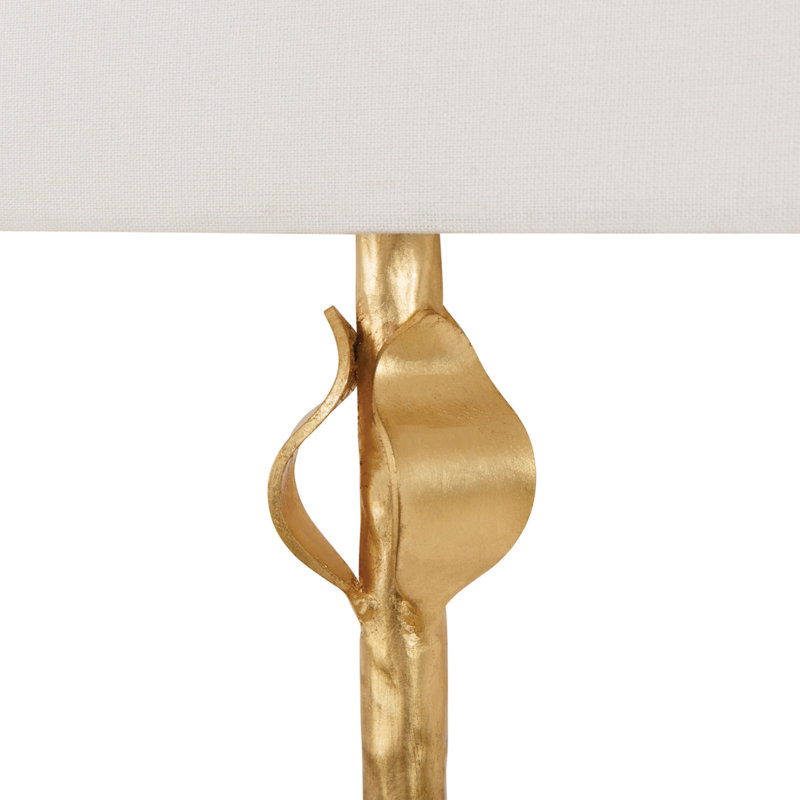Linda 1 - Light Armed Sconce, Gold Leaf
