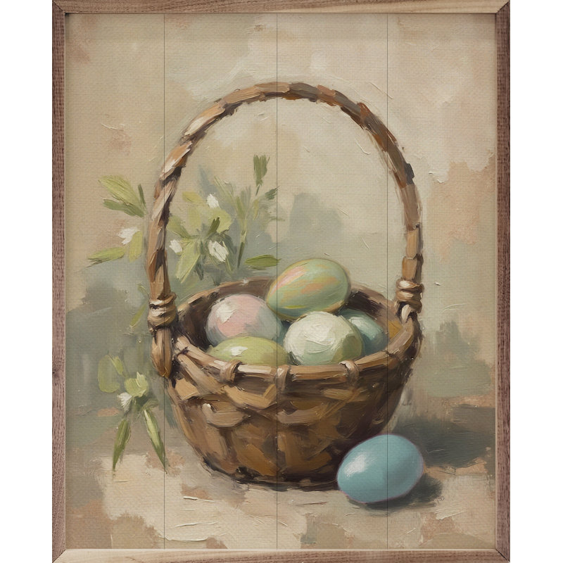 Panier de Pâques pastel, H 30 po x l 24 po