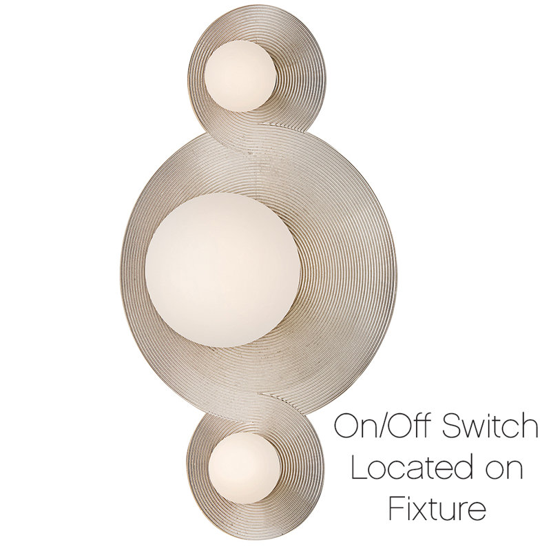 Rhea 5.25" 3 - Light LED Bath Sconce by Lisa McDennon, Polished Nickel