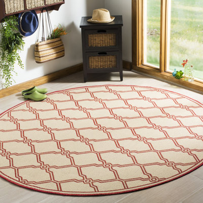 Tapis d'intérieur / extérieur à motif abstrait Ferrill Performance