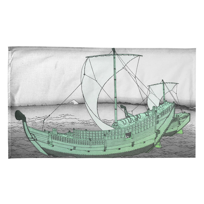 Hague Tea Towel Kitchen Towel, Cotton Twill, Green