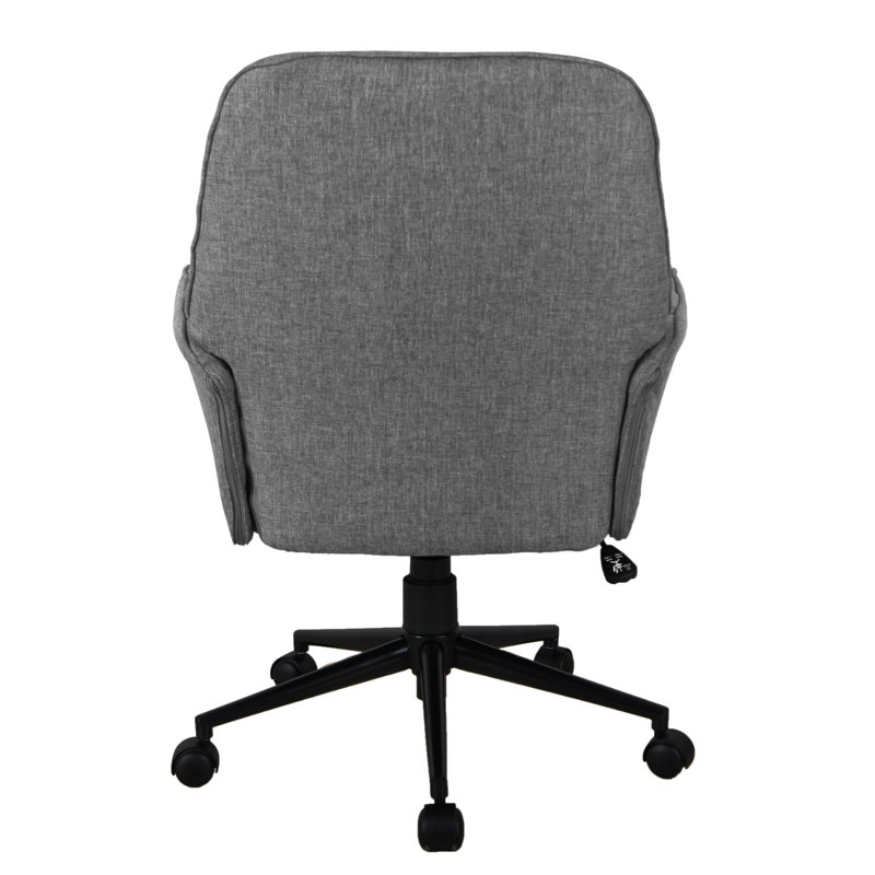 Modern Upholstered Tufted Office Chair With Arms