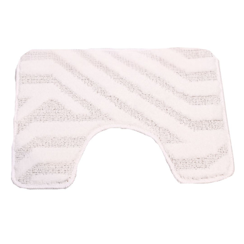 Polypropylene Plastic Bath Mat, White
