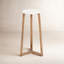 Table à plante en bois Toh 14 x 14 x 26, blanc