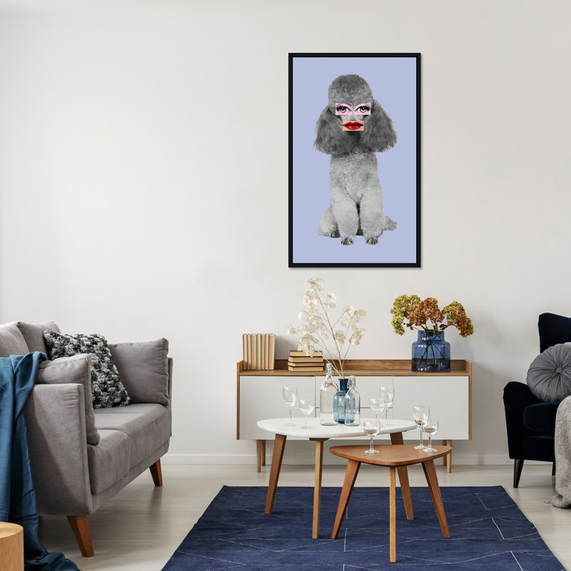 Poodle Lips V Print by Jeffrey Goodman, Glass Coat, 61.75" H x 37.75" W
