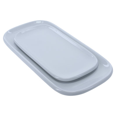 2-Piece, Impulse Platter Set, White