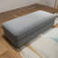 Banc rembourré gris-1062506656