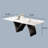 Modern Rectangular Dining Table, Glossy White Kitchen Table with Sintered Stone Table-top, N-Shaped Steel Legs-618410751
