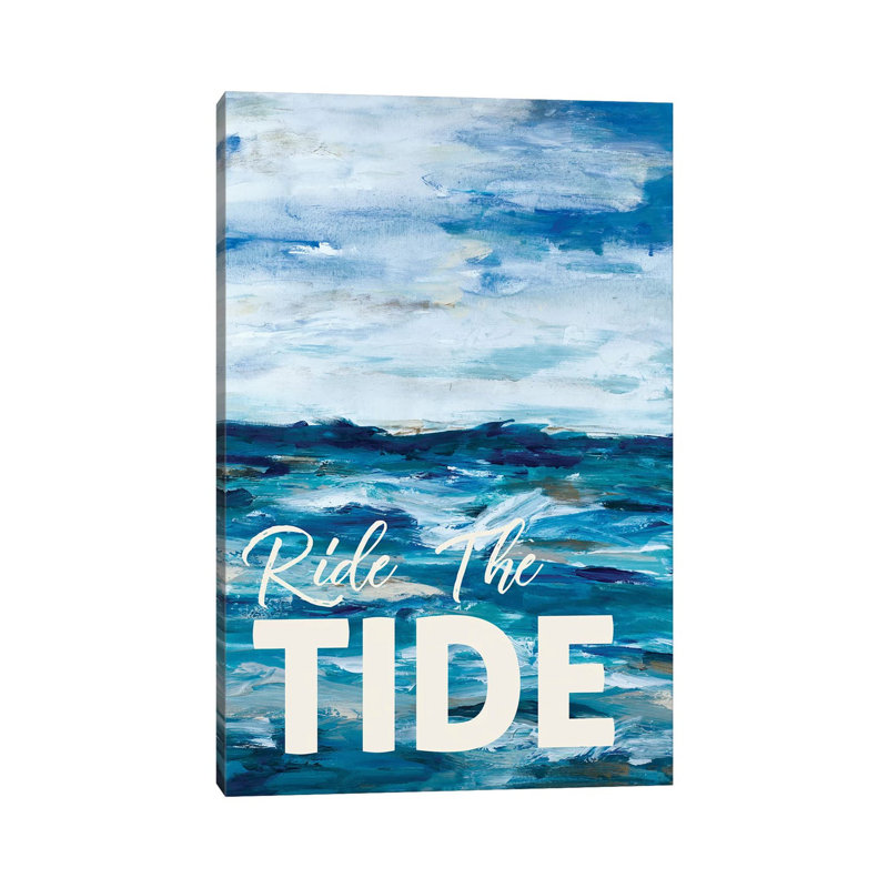 Ride The Tide by L. Hewitt - Wrapped Canvas Gallery-Wrapped Canvas Giclée, 20.32 cm H x 30.48 cm W