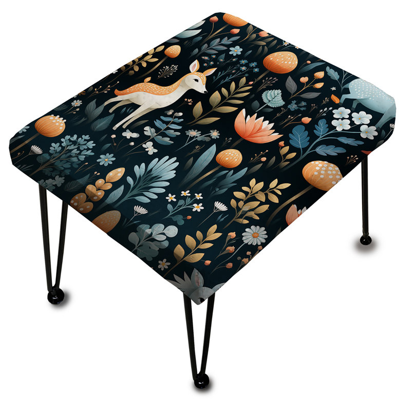 Caslin - Animal Print Rectangle Ottoman