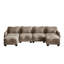 Canapé surdimensionné en U en chenille avec 4 coussins de taille exquise, canapé 4 places avec 2 repose-pieds mobiles-1062071941