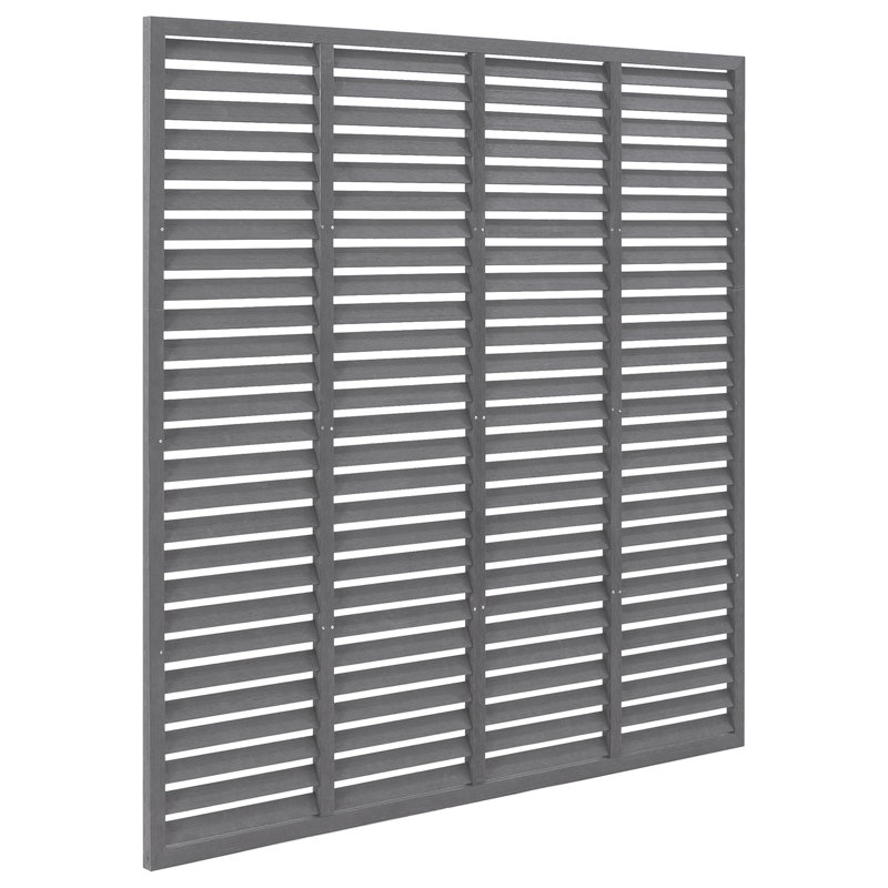 Hanspeter 180cm H x 180cm W Fence Panels, Grey