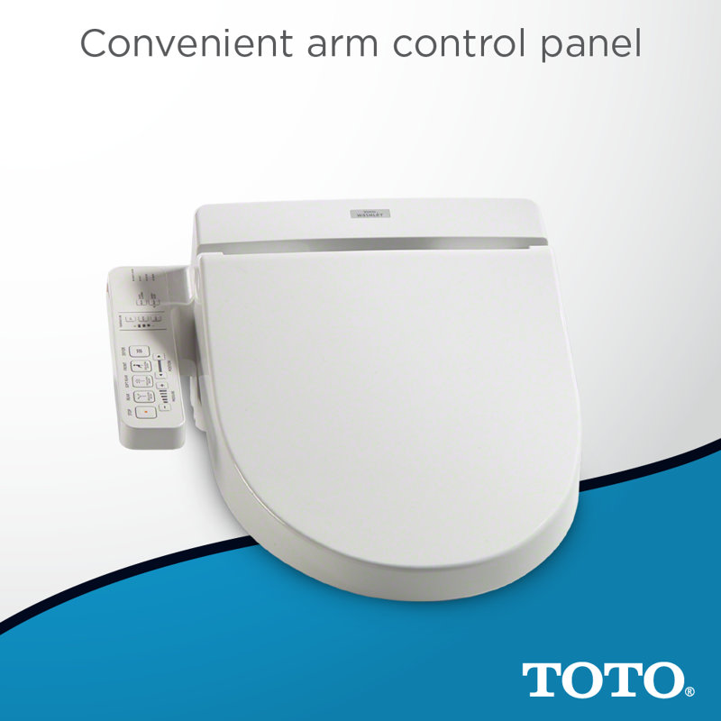 Washlet® Round Toilet Seat Bidet, Cotton