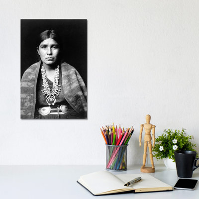 Navajo Woman, C1904 by Edward S. Curtis - Wrapped Canvas Print
