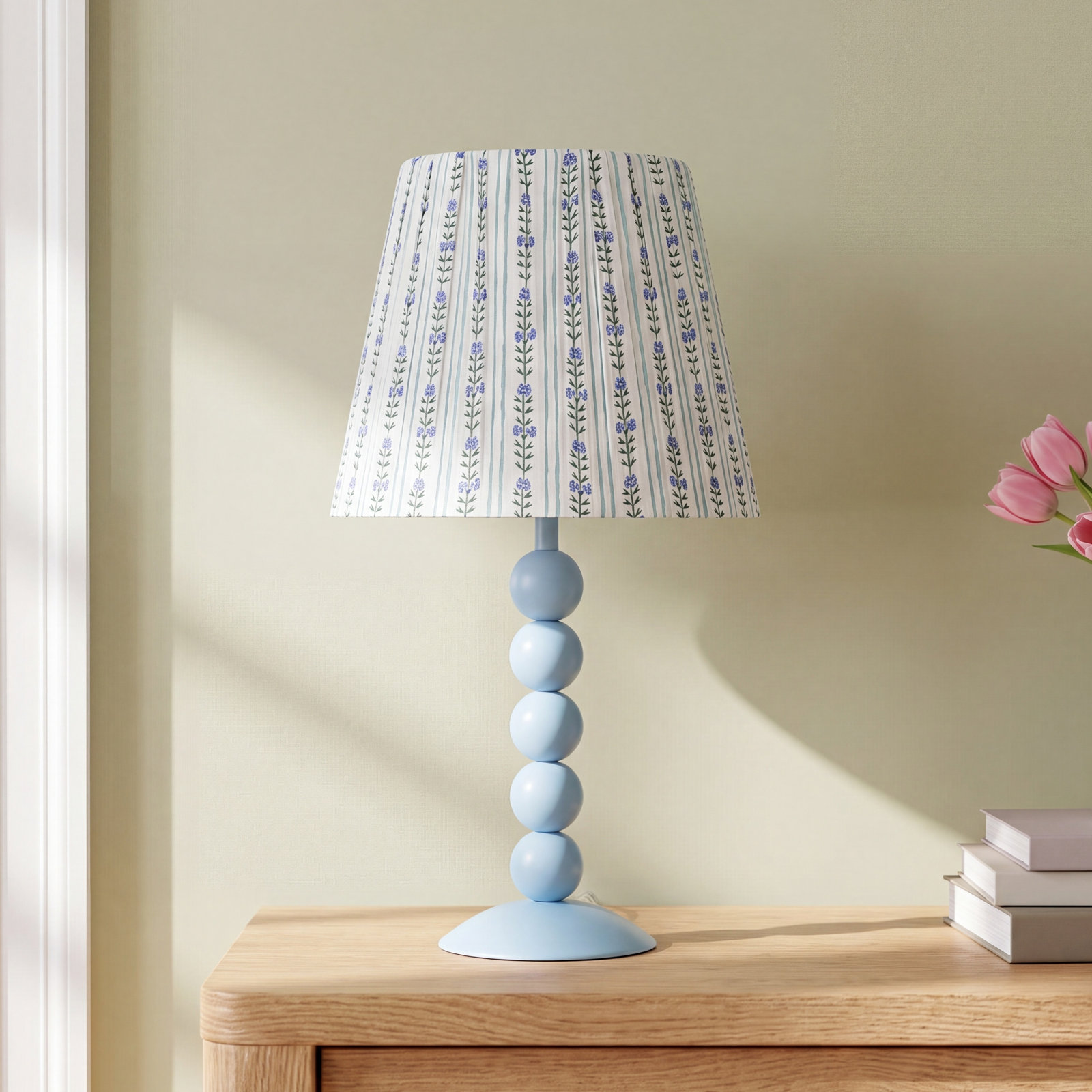 Dimmable Table Lamp, Gray-Blue