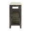 Marble Top & Grey Oak Finish Server