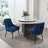 Dinnington Velvet Upholstered Side Chair With Legs-1327015325