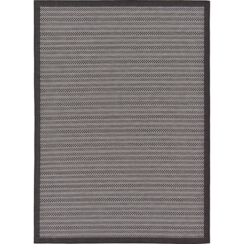 Striped Indoor / Outdoor Rug, Rectangle 5'3" x 8'
