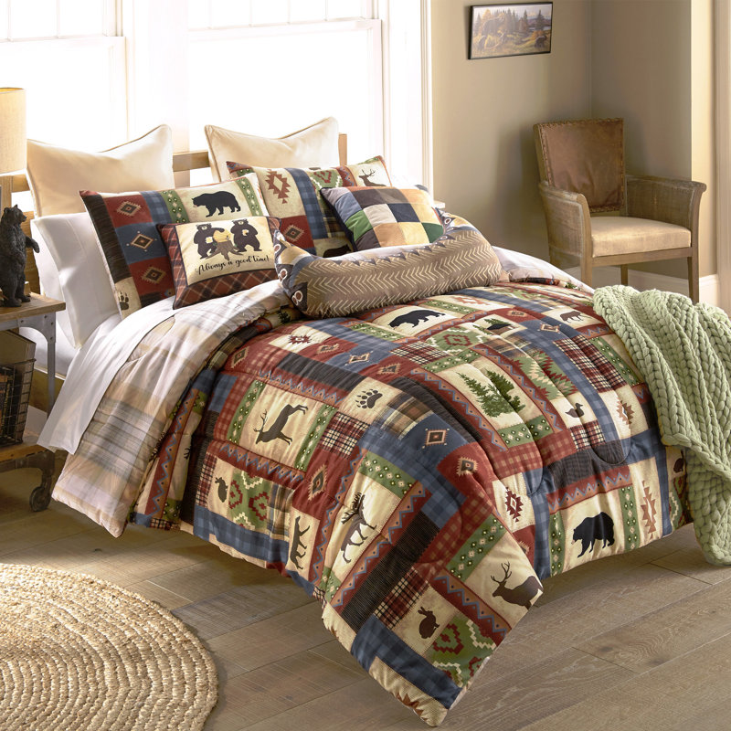 Channel Plaid Comforter Set, Queen