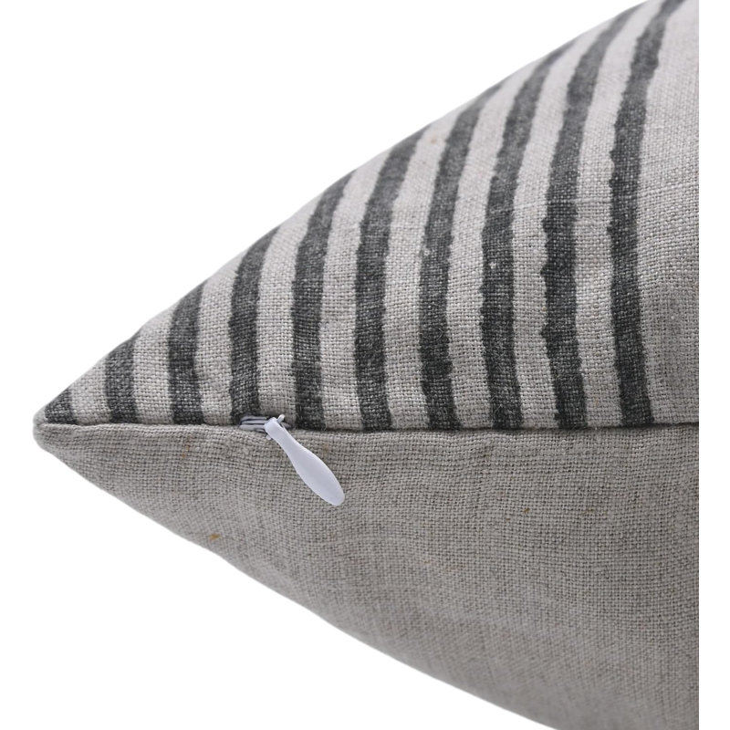 Housse de coussin en lin fabriquée à la main Fabcline, impression Satsamundar, style moderne - 26 po x 26 po, Carré