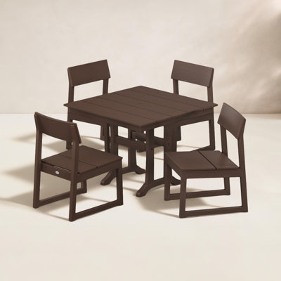 POLYWOOD® Edge 38" Patio Dining Set