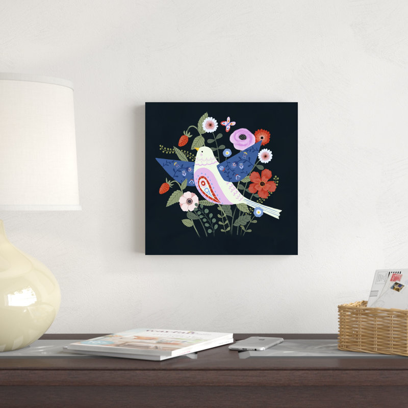 Folk Garden II, H 12 po x l 12 po x P 1,25 po
