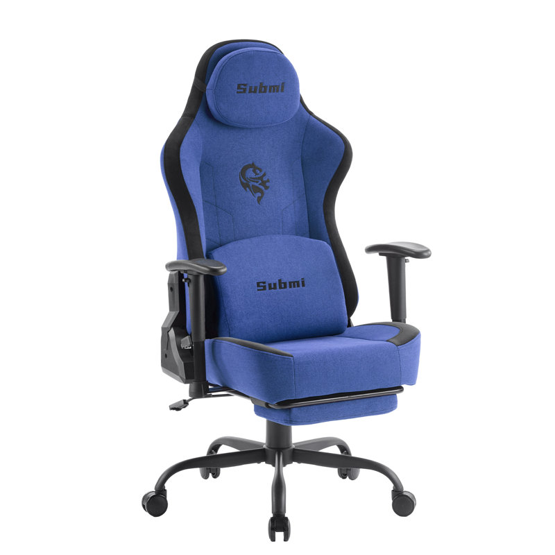 Gaming Chair, Gaming Chair for Adults, Ergonomic Computer Chair with Lumbar Support and Footrest, High Back PC Gamer Chair, Fabric Office Chair, 165°Recliner, Home, Comfy, 350LBS