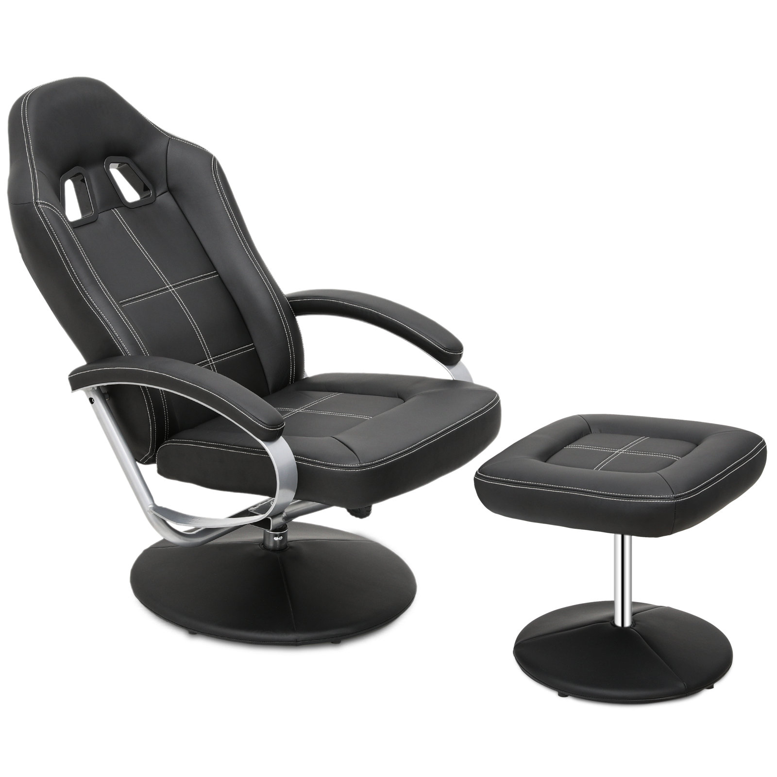 Ergonomic chair best sale with ottoman