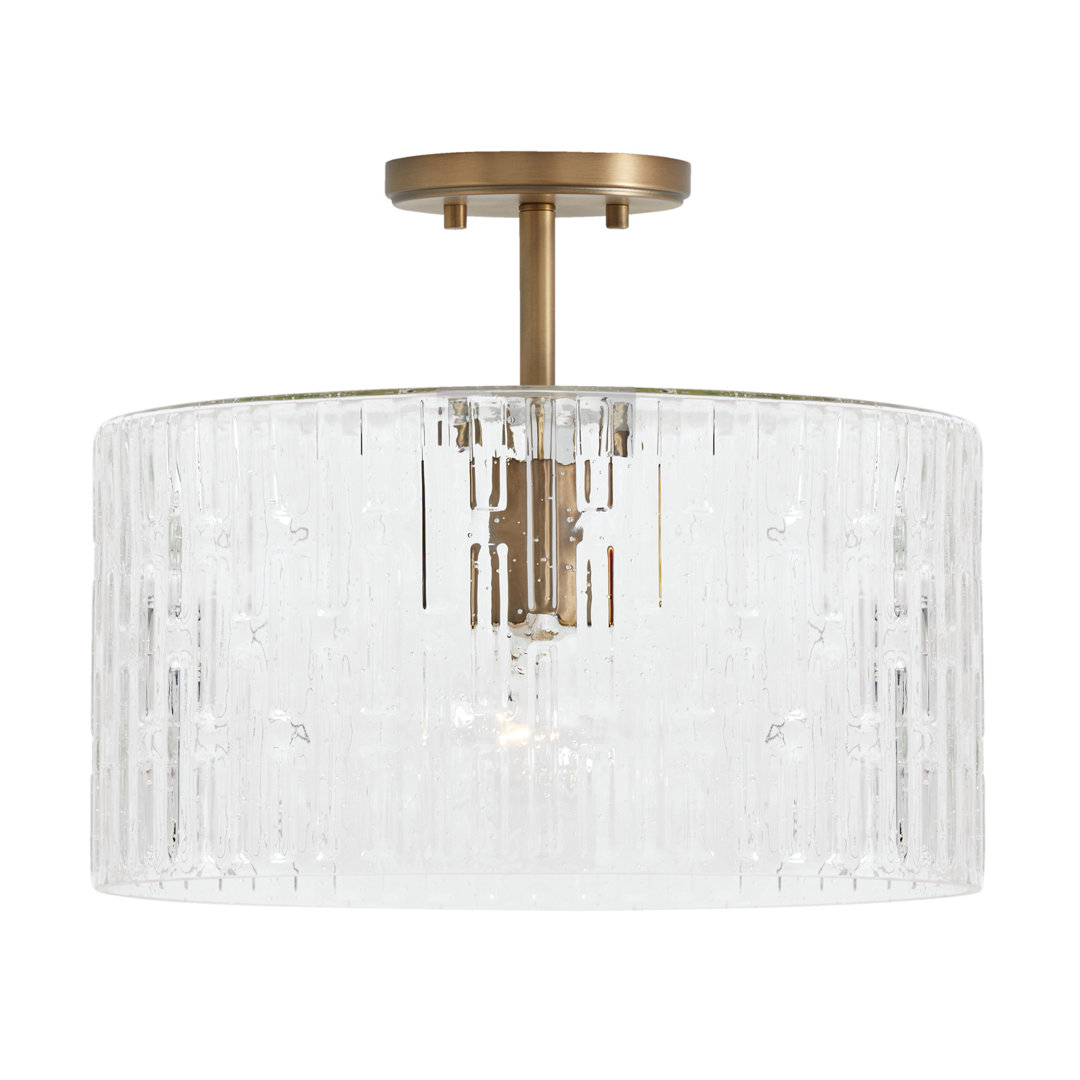 Morrone Glass Semi Flush Mount Birch Lane™ Fixture 