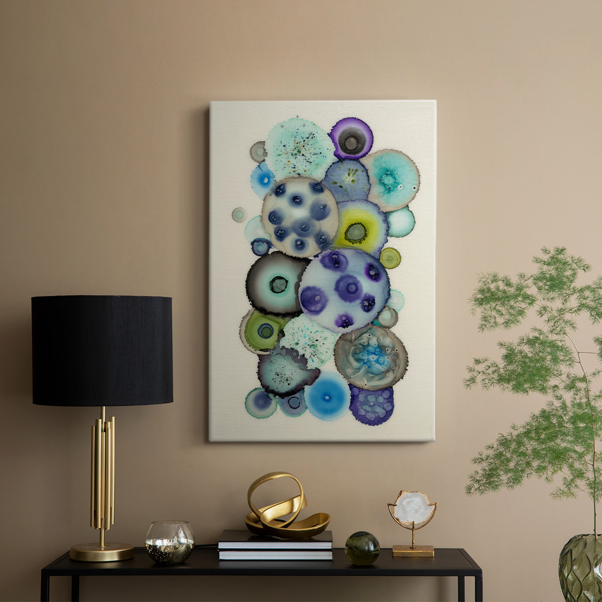 George Oliver Geodes II -Gallery Wrapped Cavas | Wayfair