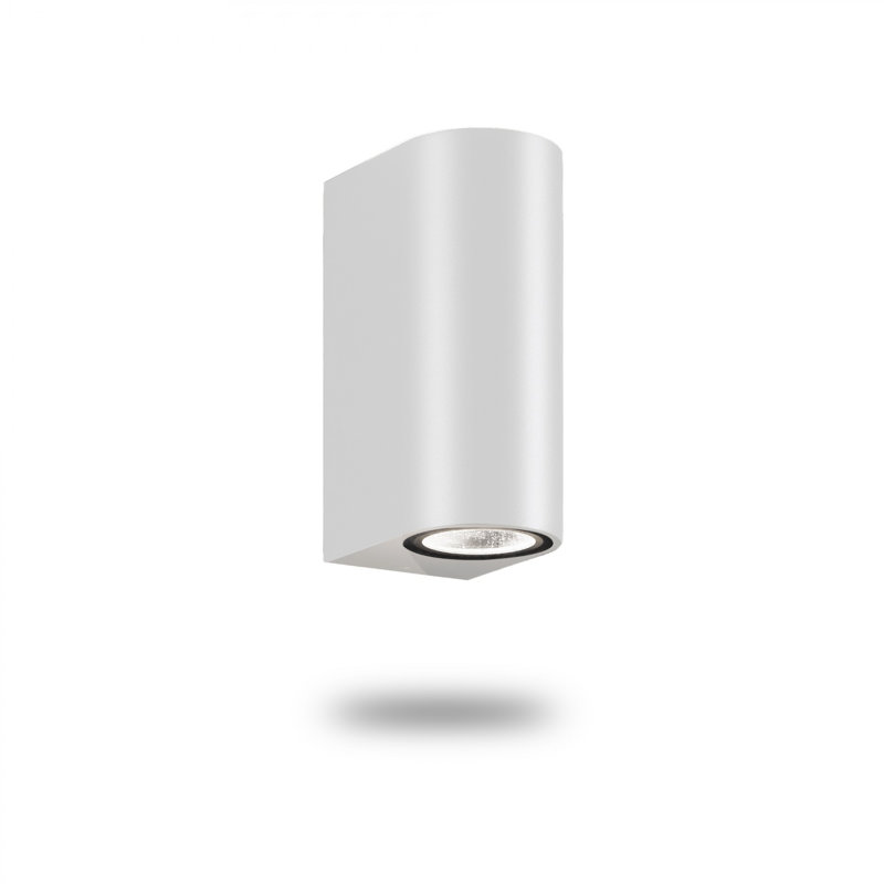 Serena Hardwired Outdoor Wall Lantern, White