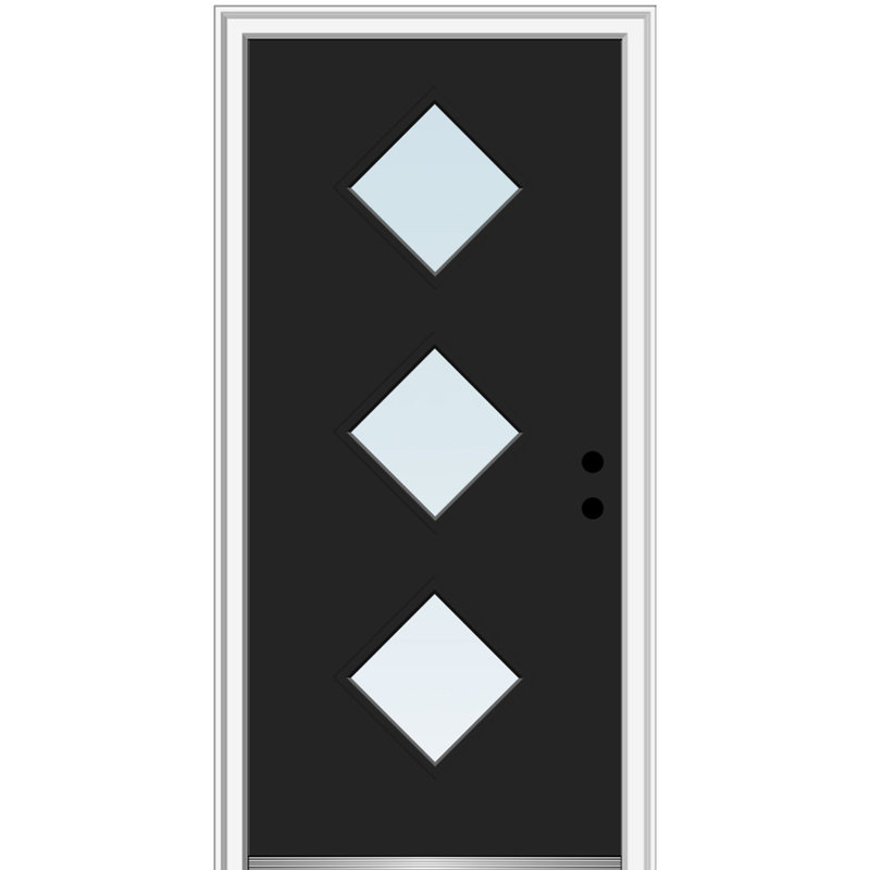 Porte d'entrée avant en fibre de verre Spotlight Spotlight, H 80 po x l 32 po x P 1,75 po, S'ouvre à gauche vers l'intérieur