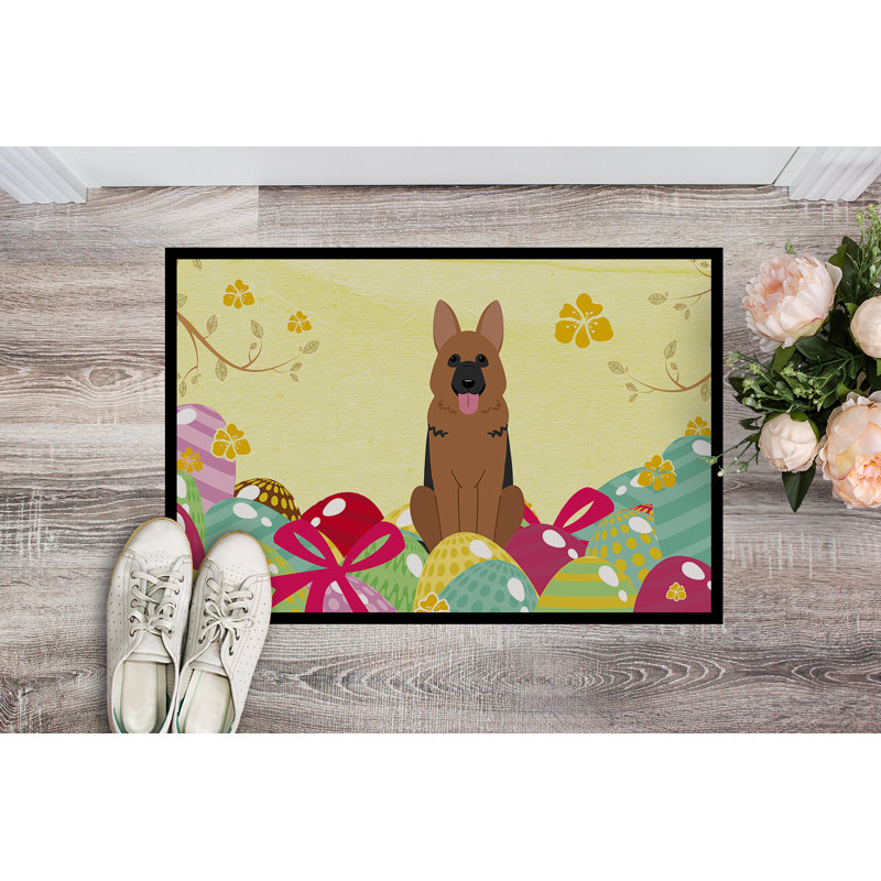 Saroyan Non-Slip Easter Outdoor Doormat, 18"W X 27"L