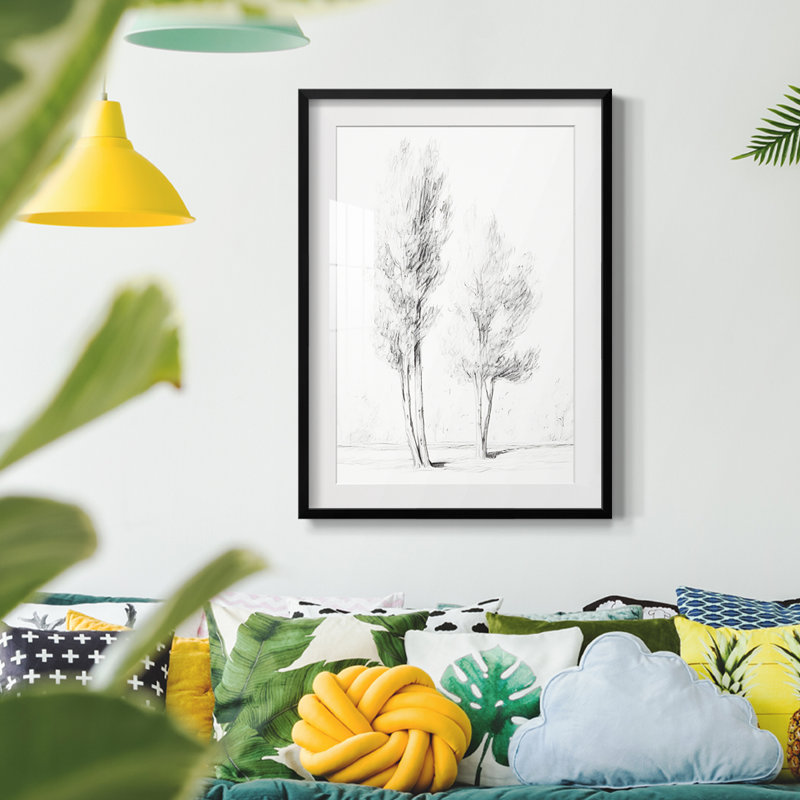 Vintage Sketch IV -Framed Print