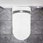 Toilette allongée intelligente avec bidet, siège à ouverture / fermeture automatique, fonction coup de pied de pied, chasse d'eau de 1,28 po, affichage à DEL, nuit et eau chaude pour la salle de bain-121633611