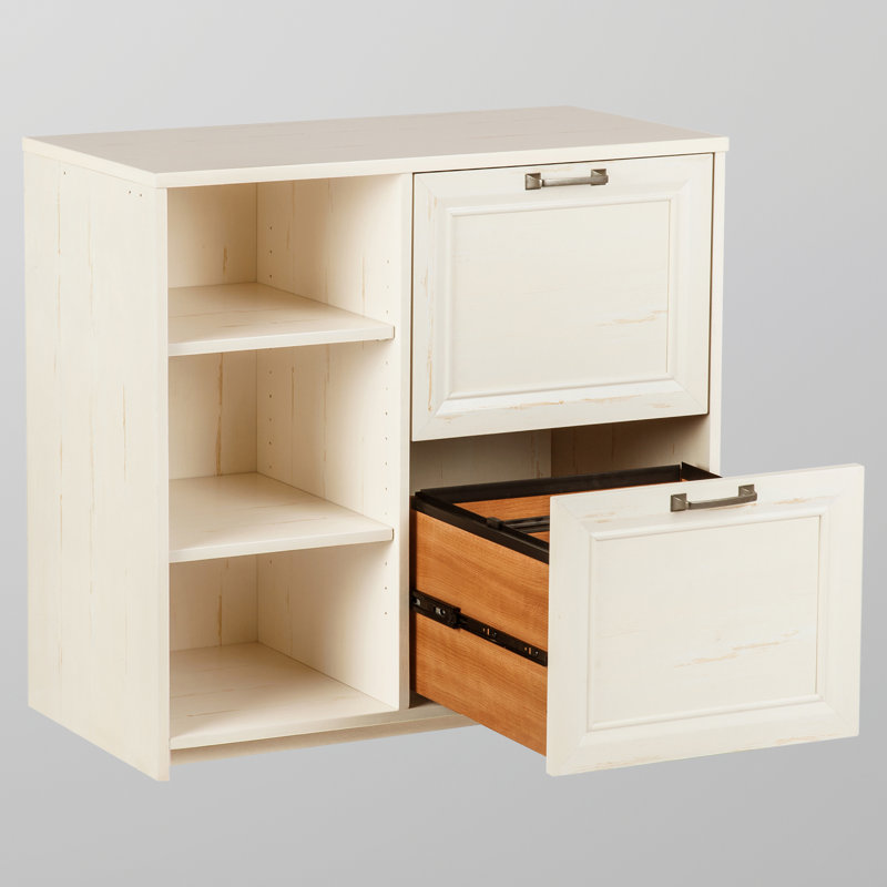 Buckie 31.5" W Manufactured Wood Soft-Close 2-Drawer Lateral Filing Cabinet, Cream