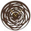 Grande horloge murale abstraite spirale murale en métal Vortex-98917005-98917006