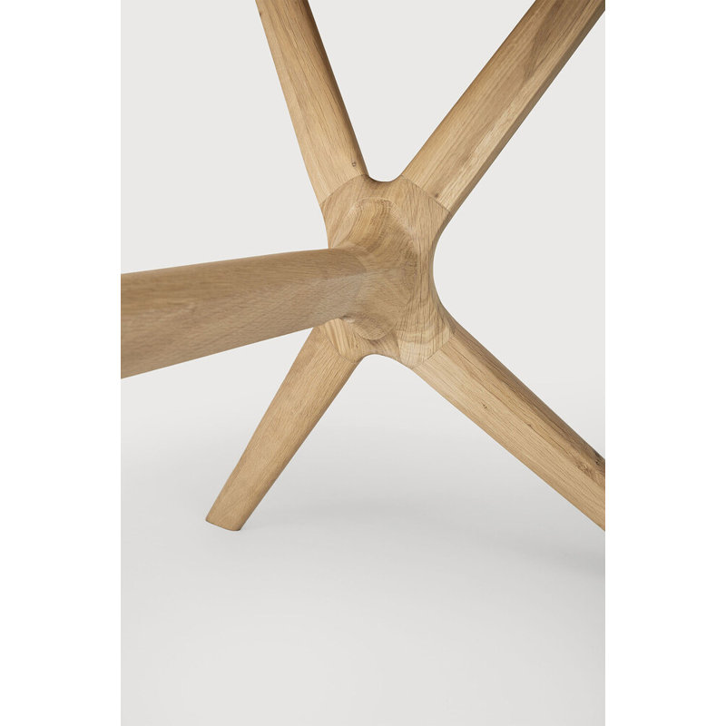 X Solid Oak Dining Table, 30" H x 78.75" L x 39.4" W