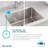 Lustertone Iconix 32" L x 20" W Undermount Kitchen Sink with Perfect Drain