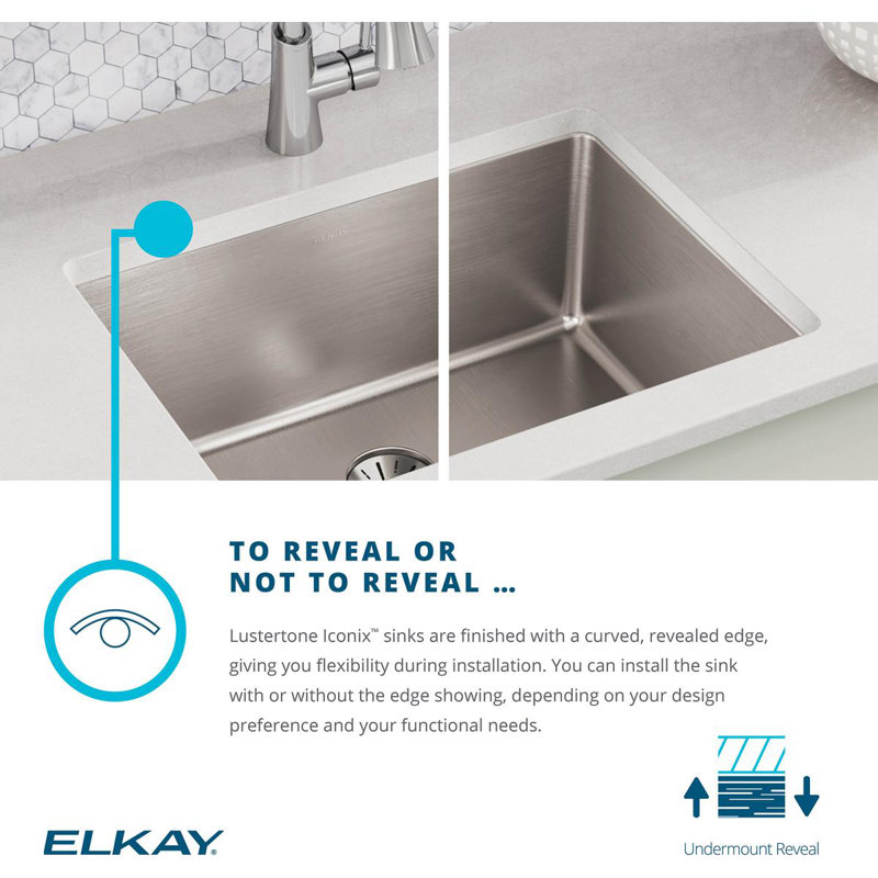 Luminous Satin Stainless Steel Single Bowl Undermount Sink