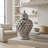 Ava Modern Pierced Lattice Ceramic Ginger Jar with Removable Lid (Not sold as a set)-129068179-69525025