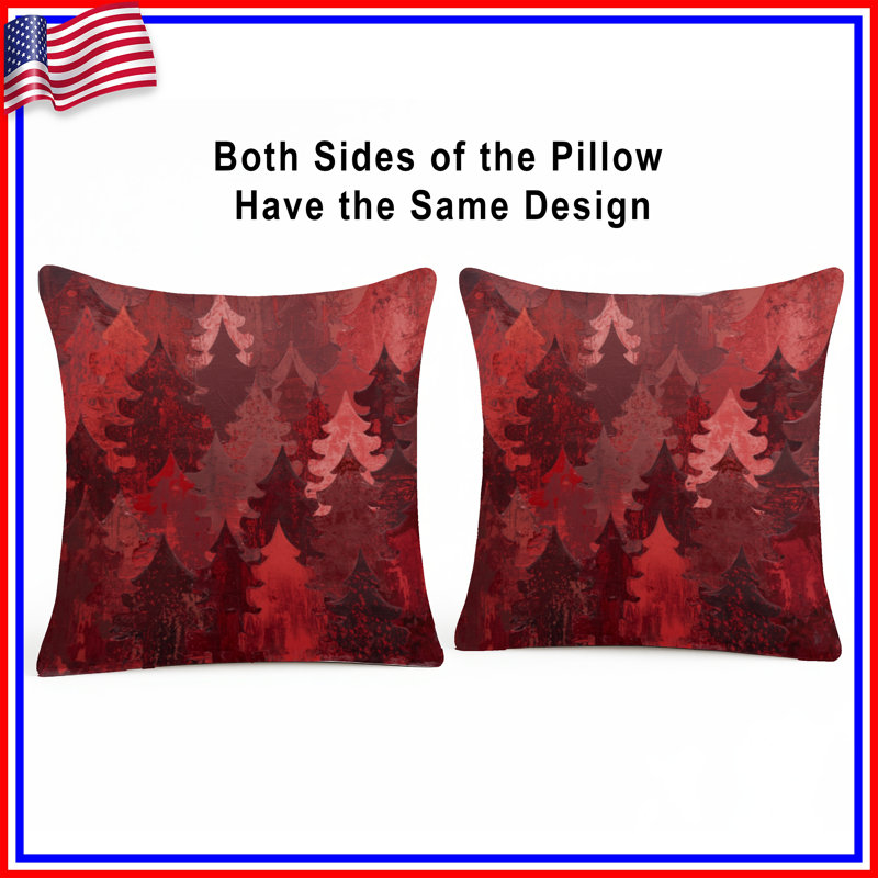 Coussins décoratifs Red Christmas, 18 po x 18 po