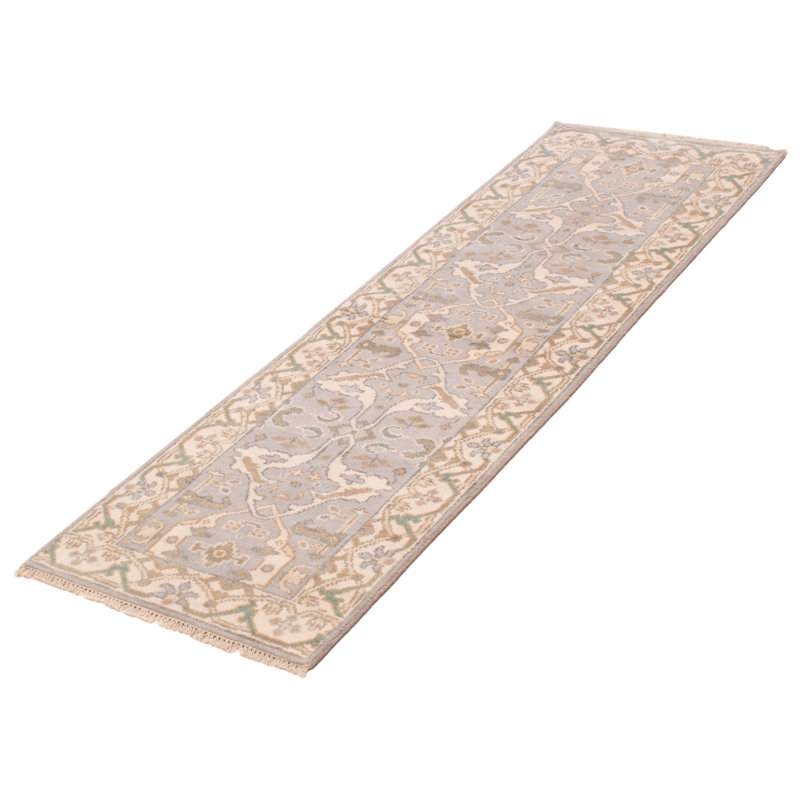Tapis unique gris clair de 2 pi 6 po x 7 pi 11 po Calhoune