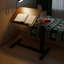 Table de chevet pour ordinateur portable avec roulettes, table d'appoint réglable pour ordinateur portable avec plateau inclinable