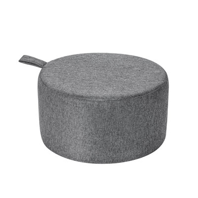 15" Compact Round Ottoman Footrest